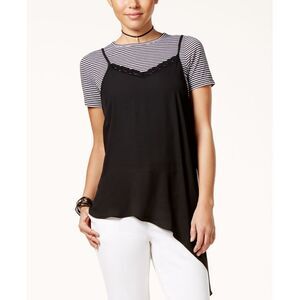 Shift Juniors Layered Look Asymmetrical T-Shirt